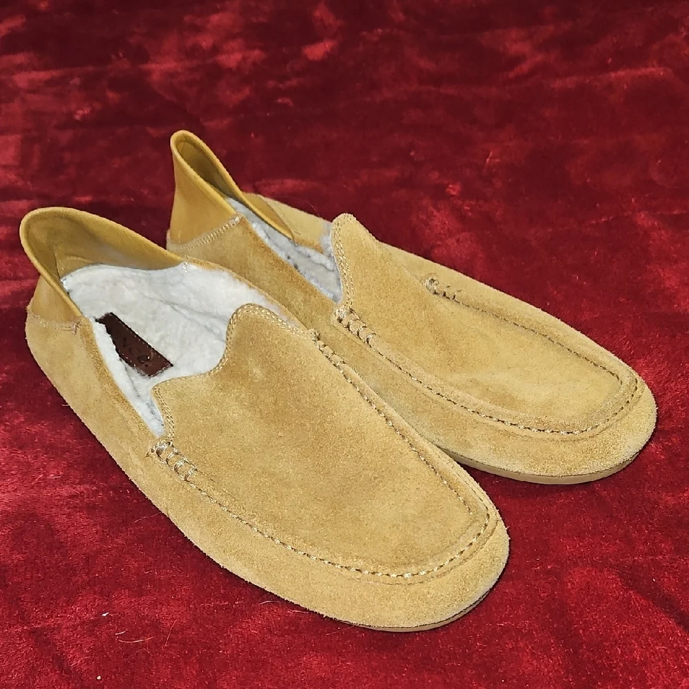 MenVinceMen's Gino-2 Shearling Slip On Moccasins Size 9